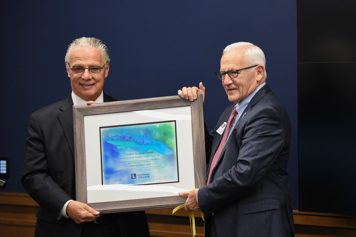 Yaw receives hellbender recognition